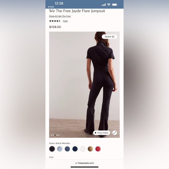 WE THE FREE FLARE JUMPSUIT FREE PEOPLE - Picture 2 of 4